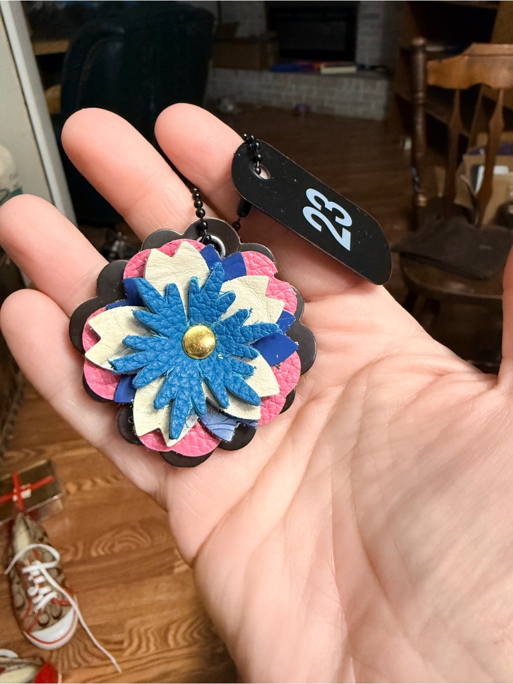 Handmade Floral Bag Charm